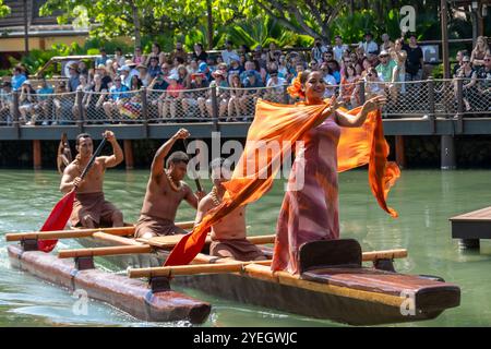 Polynesisches Kulturzentrum Stockfoto