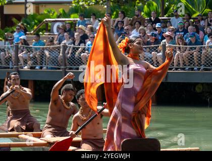 Polynesisches Kulturzentrum Stockfoto
