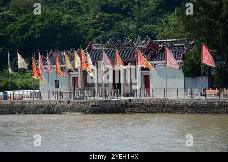 Yeung Hau Tempel in Tai O, Lantau, Hong Konng. Stockfoto