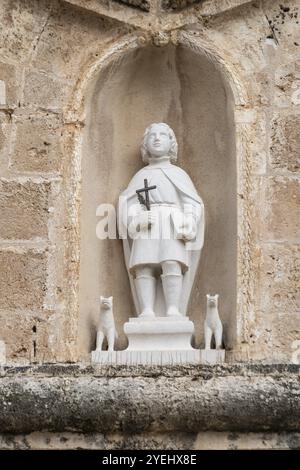 Skulptur im Santuario di San Vito, San Vito Lo Capo, Sizilien, Italien, Europa Stockfoto
