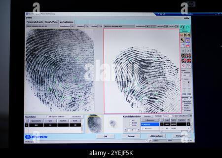 Themenbild Hintergrundgespräch des Bundeskriminalamtes ¿vom Fingerabdruck zum gelösten Verbrechen¿ am Dienstag, 22. Oktober 2024 in Wien. - 20241022 PD3454 Credit: APA-PictureDesk/Alamy Live News Stockfoto