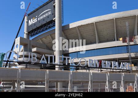 Buenos Aires, Argentinien. Oktober 2024. Club Atletico River Plate Stadium Mas Monumental, ein argentinischer Profi-Sportclub Stockfoto