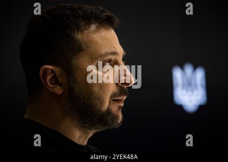 Ukrainischer Präsident Wolodymyr Zelenski am 2023. Mai in Kiew. Stockfoto