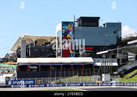 Sao Paulo, Brasilien. 31. Oktober 2024. Atmosphäre des Kreislaufs. 31.10.2024. Formel-1-Weltmeisterschaft, Rd 21, Großer Preis Brasiliens, Sao Paulo, Brasilien, Vorbereitungstag. Das Foto sollte lauten: XPB/Alamy Live News. Stockfoto