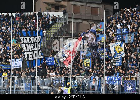 30. Oktober 2024, Carlo Castellani Stadion, Empoli, Italien; Serie A EniLive Football; Empoli gegen Internazionale Milan; Inter's Supporters Stockfoto