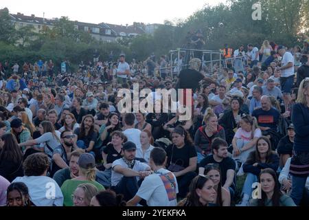 Görlitzer Park, Block Party, Peter Fox Live, Gratiskonzert, Berlin-Kreuzberg Stockfoto