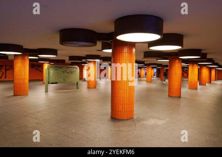 Unterführung des Messedamm am ICC in Berlin, Architekt Rainer Gerhard Rümmler, Filmkulisse, 70er Jahre Design, Berlin Stockfoto