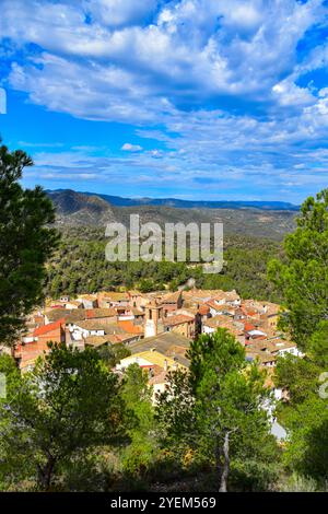 Rasquera, Tarragona, Spanien Stockfoto