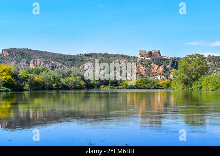 Miravet, Tarragona, Spanien Stockfoto