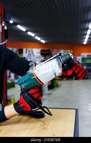 Elektrowerkzeuge für Bauarbeiten, Werkzeuge für Bauarbeiten Stockfoto