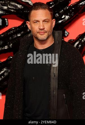 London, Großbritannien. Oktober 2024. Tom Hardy besuchte die britische Premiere von „Venom: The Last Dance“ im BFI IMAX, Waterloo, London Credit: SOPA Images Limited/Alamy Live News Stockfoto