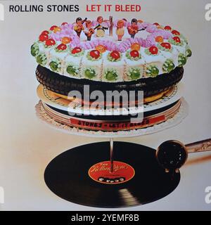 Rolling Stones – Let It Bleed – Original-Vinylcover Stockfoto