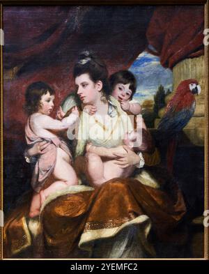 Lady Cockburn and her Three Elest Sons, 1773, Sir Joshua Reynolds (1723–1792), The National Gallery, London, UK Stockfoto