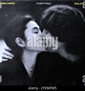 John Lennon & Yoko Ono - Double Fantasy - Original Vinyl Cover Stockfoto