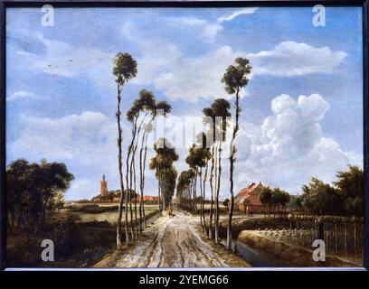 The Avenue at Middelharnis, 1689, Meindert Hobbema (1638–1709), The National Gallery, London, UK Stockfoto