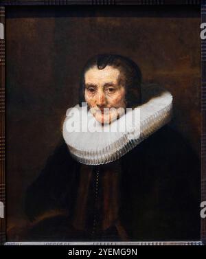 Porträt von Margaretha de Geer, Ehefrau von Jacob Trip, 1661, wahrscheinlich von Rembrandt (1606–1669), The National Gallery, London, UK Stockfoto