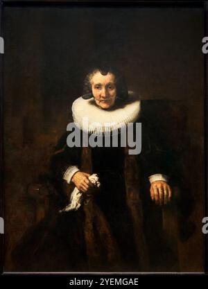 Porträt von Margaretha de Geer, Ehefrau von Jacob Trip, um 1661, Rembrandt (1606–1669), The National Gallery, London, UK Stockfoto