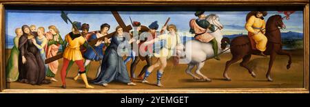 Die Prozession nach Calvary, etwa 1504–1505, Raphael (1483–1520), die National Gallery, London, UK Stockfoto