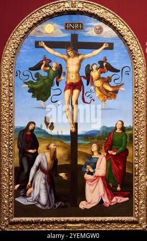 Mond Crucifixion, um 1502–1503, Raphael (1483–1520), National Gallery, London, UK Stockfoto