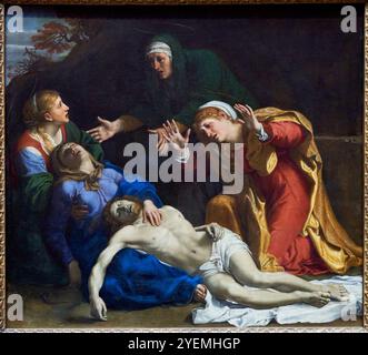 The Dead Christ Trauer (The Three Maries), um 1604, Annibale Carracci (1560–1609), The National Gallery, London, UK Stockfoto