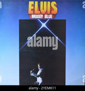 Elvis Presley - Moody Blue - Original Vinyl Cover Stockfoto