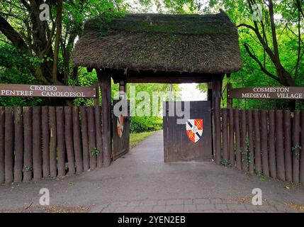 Mittelalterliches Dorf Cosmeston, Penarth, South Wales, Großbritannien. 2024 Stockfoto