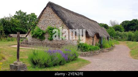 Mittelalterliches Dorf Cosmeston, Penarth, South Wales, Großbritannien. 2024 Stockfoto