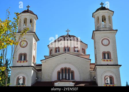 Blick von der Kathedrale Saint Demetrius in Berat, Albanien Stockfoto