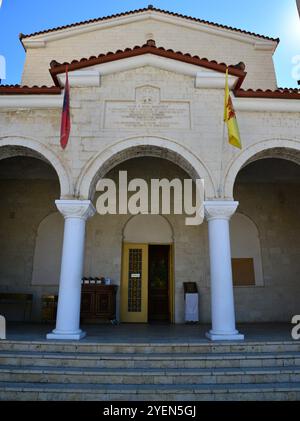 Blick von der Kathedrale Saint Demetrius in Berat, Albanien Stockfoto