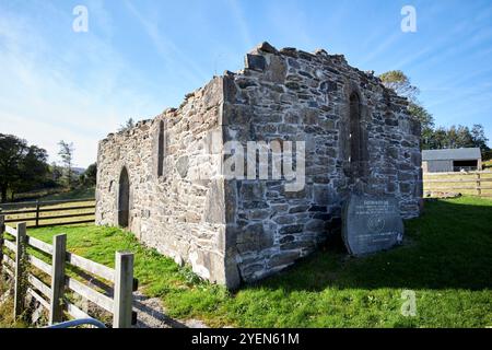 Überreste der St Columbas Church Gartan rath, County donegal, republik irland Stockfoto