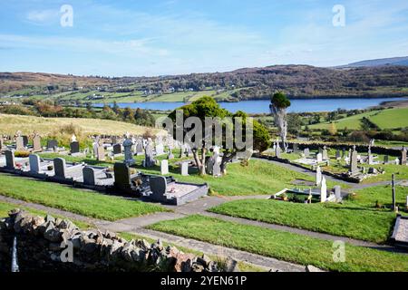 Überreste der St Columbas Abbey Site Gartan rath, County donegal, republik irland Stockfoto