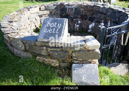 heiliger Brunnen an den Überresten der St. Columbas Kirche Gartan rath, County donegal, republik irland Stockfoto