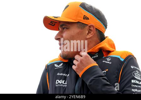 Lando Norris (GBR) McLaren. Formel-1-Weltmeisterschaft, Rd 21, großer Preis Brasiliens, Donnerstag, 31. Oktober 2024. Sao Paulo, Brasilien. 31.10.2024. Formel-1-Weltmeisterschaft, Rd 21, Großer Preis Brasiliens, Sao Paulo, Brasilien, Vorbereitungstag. Das Foto sollte lauten: XPB/Alamy Live News. Stockfoto