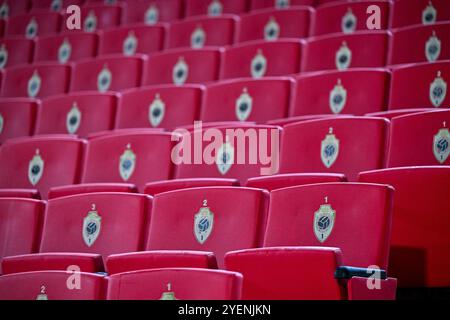 Bosuilstadion vor einem Fußballspiel zwischen Antwerp FC und KMSK Deinze während der 2. Runde des Croky Cup 2024-2025 am Donnerstag, den 31. Oktober 2024 in Antwerpen, Belgien. Quelle: Sportpix/Alamy Live News Stockfoto