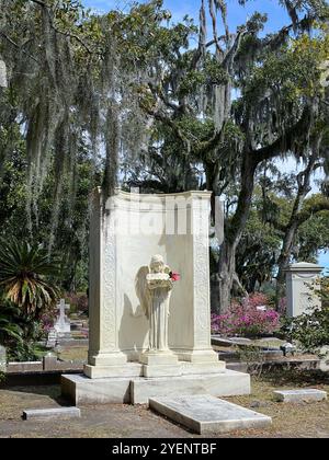 The Shell Girl, Bonaventure Cemetery, Savannah, Georgia Stockfoto