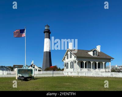 Tybee Island Lighthouse auf Tybee Island, Georgia, USA Stockfoto
