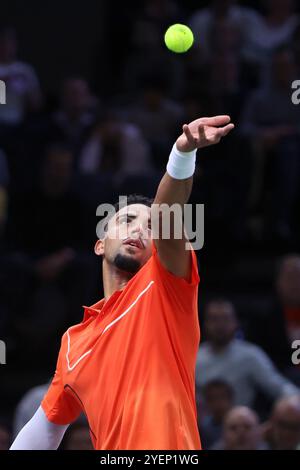 Paris, Frankreich. 31. Oktober 2024. Arthur Fils von Frankreich am 4. Tag des Rolex Paris Masters 2024, einem ATP Masters 1000-Tennisturnier am 31. Oktober 2024 in der Accor Arena in Paris, Frankreich - Foto Jean Catuffe/DPPI Credit: DPPI Media/Alamy Live News Stockfoto