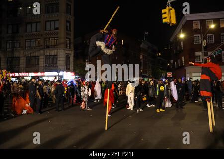 51. Jährliche Halloween-Parade in Lower Manhattan, New York, 31. Oktober 2024. Stockfoto
