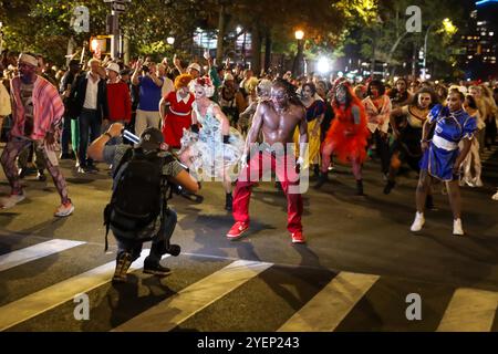 51. Jährliche Halloween-Parade in Lower Manhattan, New York, 31. Oktober 2024. Stockfoto