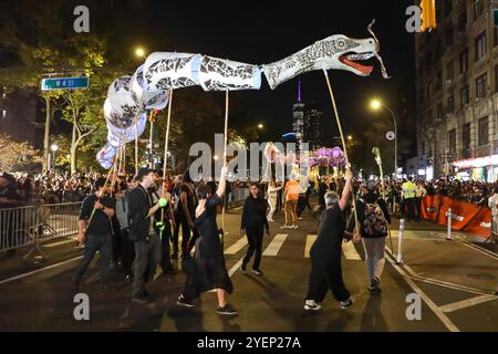 51. Jährliche Halloween-Parade in Lower Manhattan, New York, 31. Oktober 2024. Stockfoto