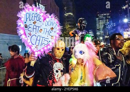 New York, USA. 31. Oktober 2024. 51. Jährliche Halloween-Parade in Manhattan's Greenwich Village. Quelle: Enrique Shore/Alamy Live News Stockfoto