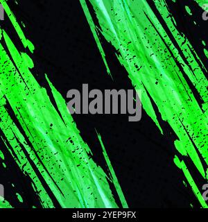 Abstrakter Hintergrund mit grünem Farbverlaufspinsel. Grunge Sport Hintergrund für Banner oder Poster Design Stock Vektor