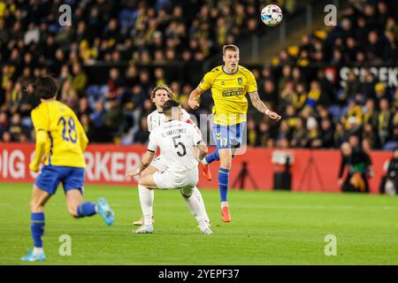 Brondby, Dänemark. 31. Oktober 2024. Mileta Rajovic (17) von Broendby IF, der während des Oddset Pokalen-Pokalspiels zwischen Broendby IF und dem FC Midtjylland im Brondby Stadion zu sehen war. Quelle: Gonzales Photo/Alamy Live News Stockfoto