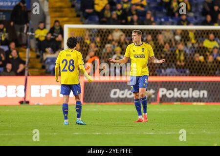 Brondby, Dänemark. 31. Oktober 2024. Mileta Rajovic (17) von Broendby IF, der während des Oddset Pokalen-Pokalspiels zwischen Broendby IF und dem FC Midtjylland im Brondby Stadion zu sehen war. Quelle: Gonzales Photo/Alamy Live News Stockfoto