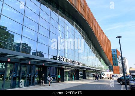 Belgrad Centre Railway Station, umgangssprachlich Prokop genannt, neuer Hauptbahnhof in Belgrad, Hauptstadt Serbiens, am 31. Oktober 2024 Stockfoto