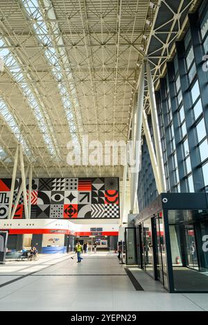 Belgrad Centre Railway Station, umgangssprachlich Prokop genannt, neuer Hauptbahnhof in Belgrad, Hauptstadt Serbiens, am 31. Oktober 2024 Stockfoto