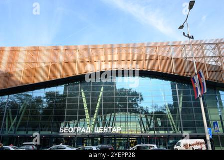 Belgrad Centre Railway Station, umgangssprachlich Prokop genannt, neuer Hauptbahnhof in Belgrad, Hauptstadt Serbiens, am 31. Oktober 2024 Stockfoto