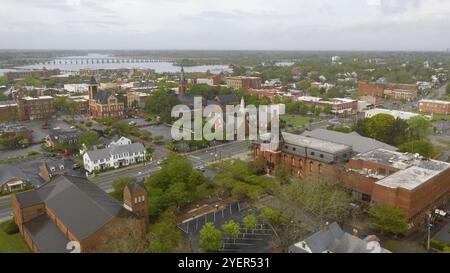 New Bern North Carolina ist auf der Neuse River und war die erste Hauptstadt Stockfoto