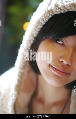 Junge Frau close-up Stockfoto