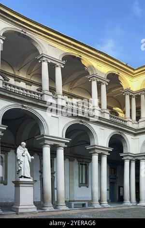 Innenhof des Palazzo Brera, Mailand, Italien, Europa Stockfoto